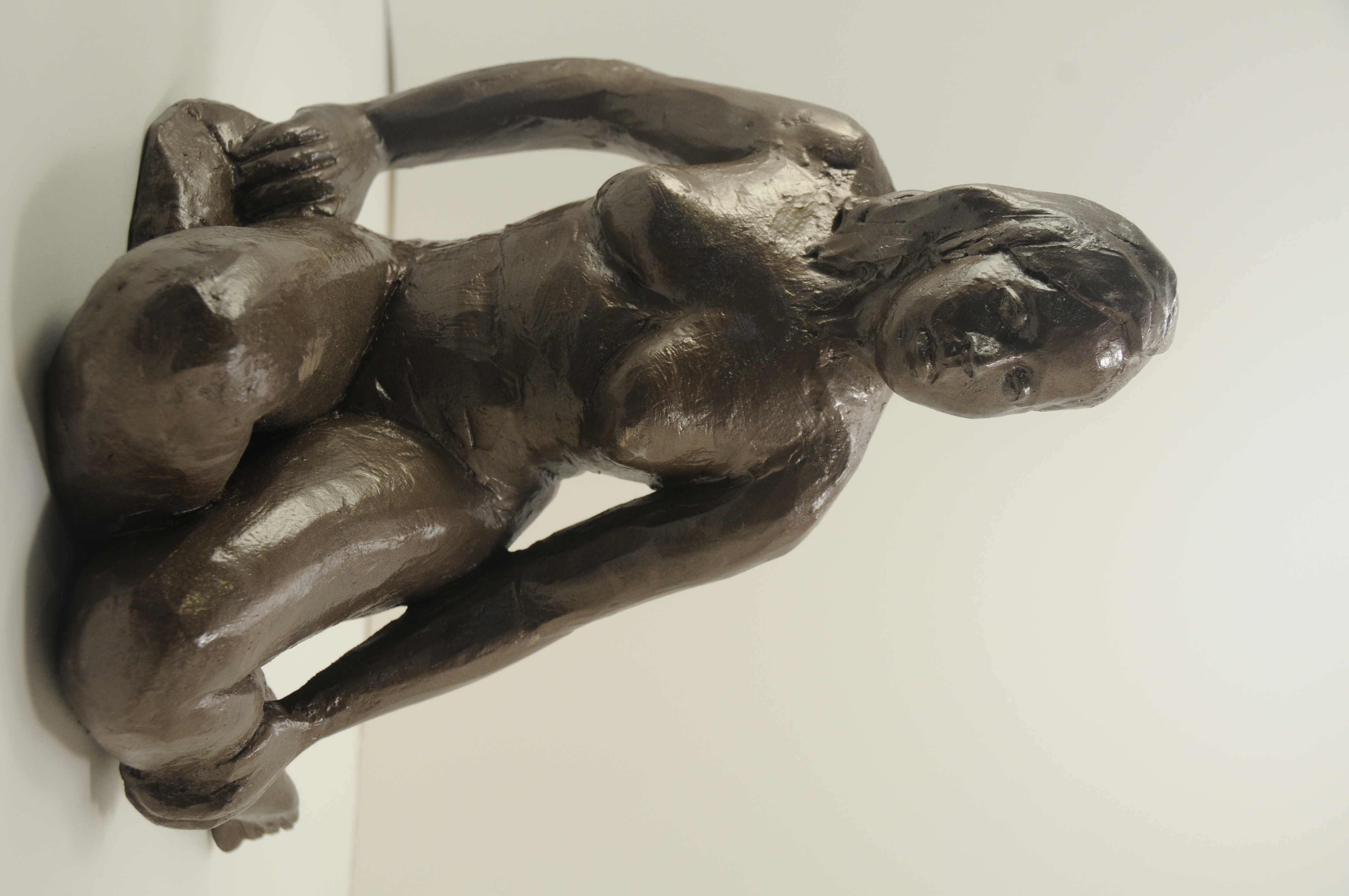 Seated Figure, Patina on Ceramic